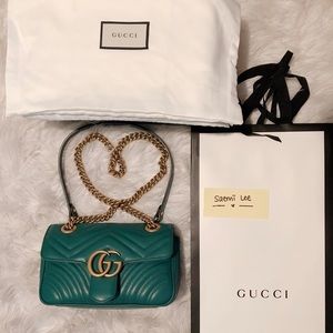 Gucci Marmont Mini in Emerald Green